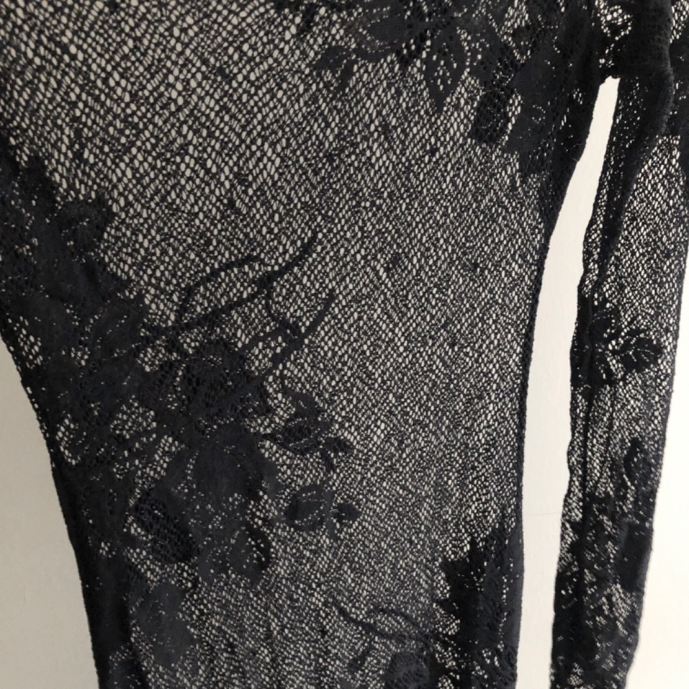 NWOT Sheer Maxi Lace Black Dress/Lingerie , No Size - Picture 6 of 14